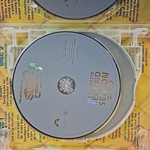 Spongebob Squarepants - Complete Second (2nd) Season DVD EUC - Picture 5 of 6